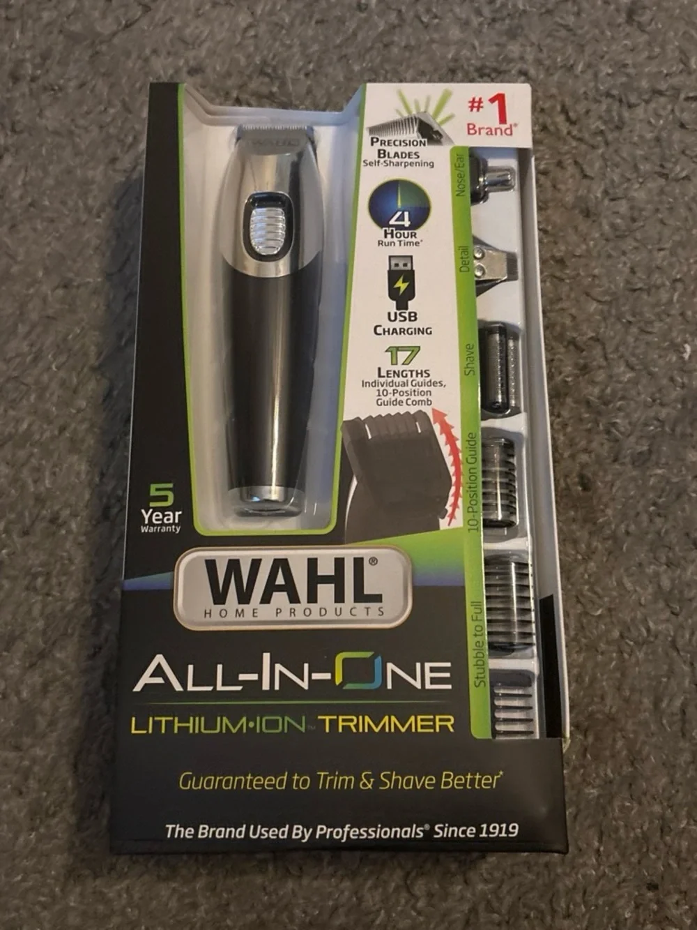 Wahl All-In-One Lithium-Ion Trimmer - Black & Silver